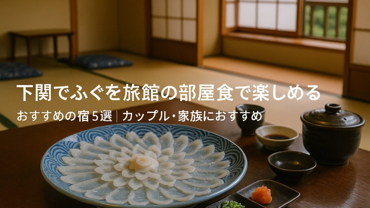 ふぐを旅館の部屋食で食べれる写真